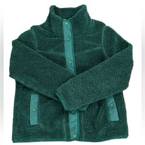 LL Bean Sherpa Fleece Jacket Emerald Green (Discontinued Color)